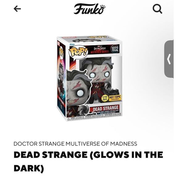 Funko Other - DEAD STRANGE (GLOWS IN THE DARK)